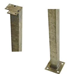 PLUS HJØRNE STÅLSTOLPE VARMGALVANISERET STÅL 4.50 X 4.50 X 103.30 CM