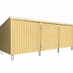 PLUS INKL. TAGPAP/ALULISTER/STOLPEFØDDER HAVEHUS 14 M2