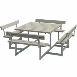 PLUS PICNIC BORDBÆNKESÆT GRÅBRUN