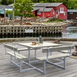 PLUS PICNIC BORDBÆNKESÆT GRÅBRUN