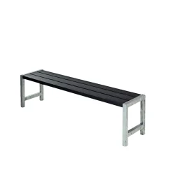 PLUS PLANKEBÆNK SORT 176 CM