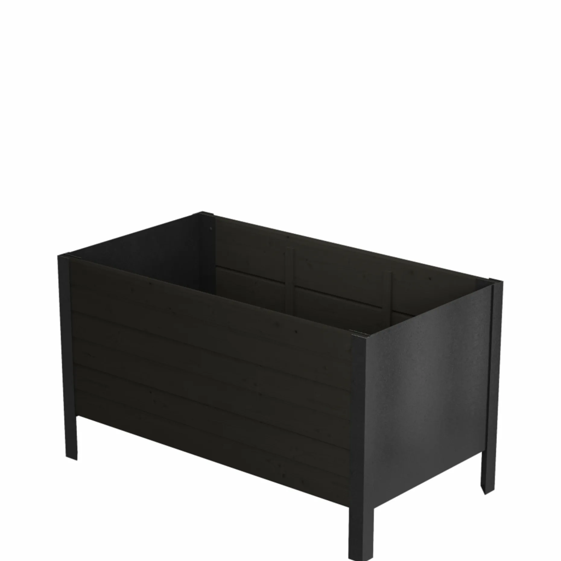 PLUS PLANTEKASSE SORT 46.50 X 46 X 83 CM
