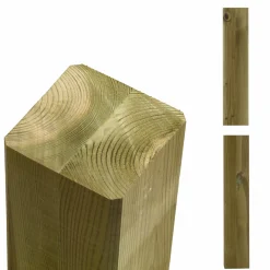 PLUS STOLPE TRYKIMPRÆGNERET NTR KLASSE A NATUR 9 X 9 X 298 CM