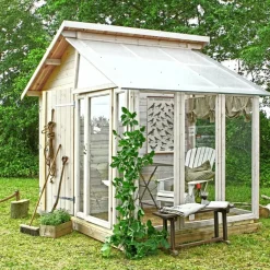 PLUS UDERUM REDSKABSRUM M/DRIVHUS 6,6 M2
