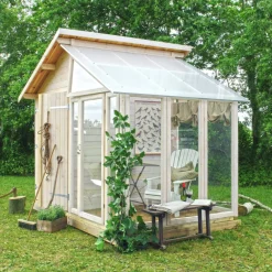 PLUS UDERUM REDSKABSRUM M/DRIVHUS 6,6 M2
