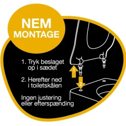 PRESSALIT CERA S1180 TOILETSÆDE HVID