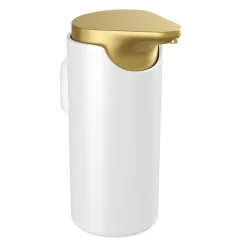 PRESSALIT STYLE SÆBEDISPENSER BØRSTET MESSING/HVID