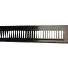 PURUS 900 MM RIB, SORT AFLØBSRIST 92.50 X 900 MM
