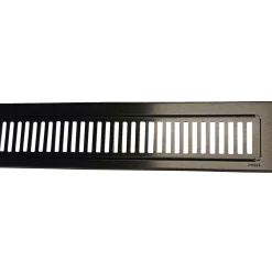 PURUS 900 MM RIB, SORT AFLØBSRIST 92.50 X 900 MM