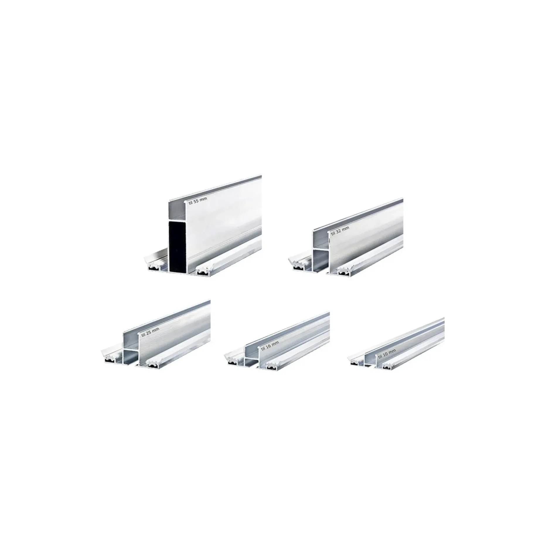 RIAS RIAS PROFILSYSTEM 6000X16MM MIDTERPROFIL M. GUMMI