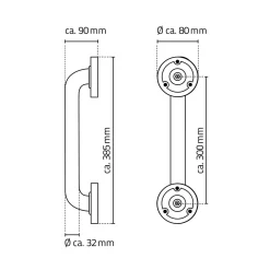 RIDDER ASSISTENT 30 CM, BØRSTET BADEKARSGREB