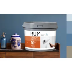 RUM 10 VÆGMALING 9 L HVID