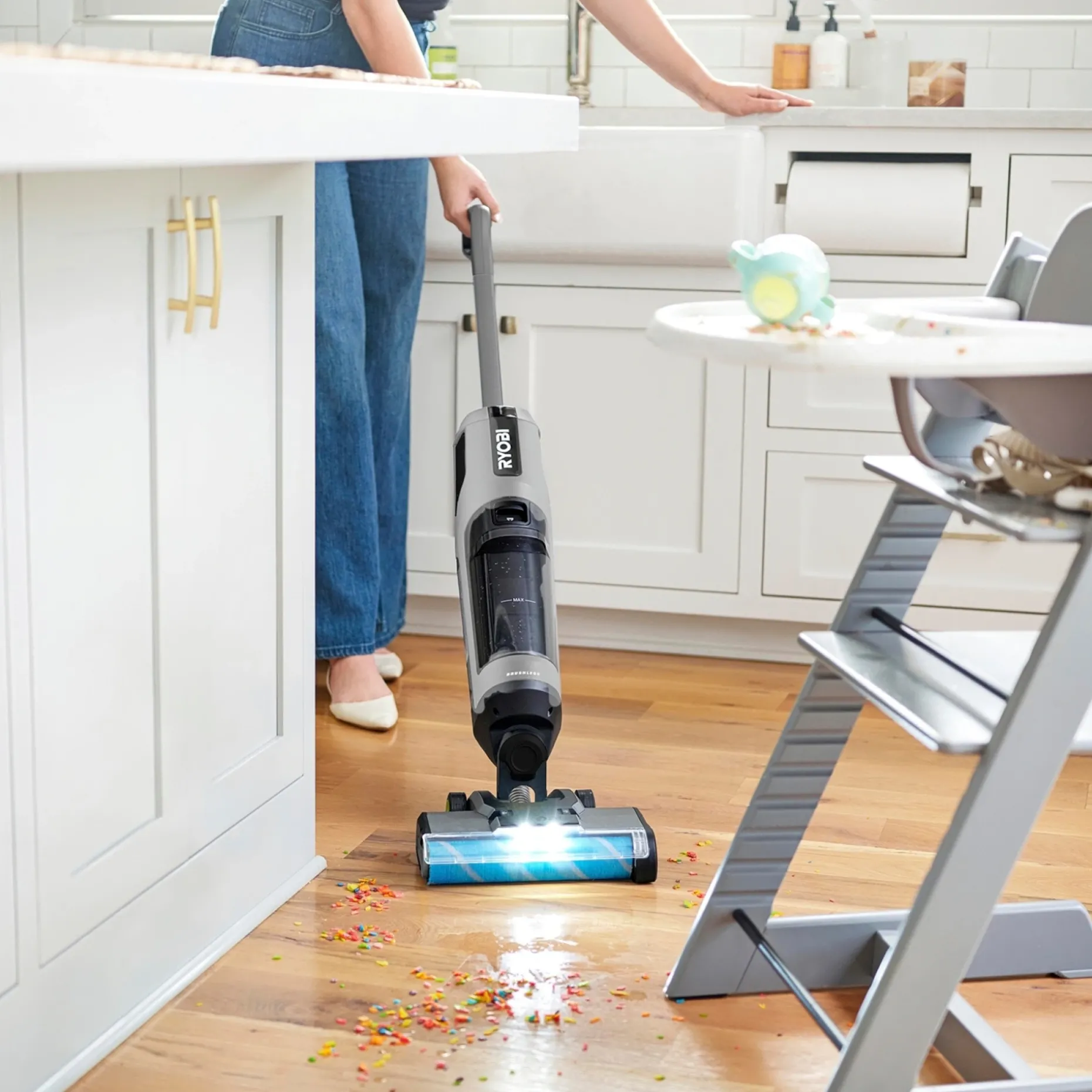 RYOBI ONE+ RHFC18BL-0 3-I-1 GULVVASKER