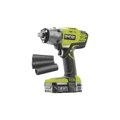 RYOBI ONE+ R18IW3-120S SLAGSKRUENØGLE AKKU MED BATTERI OG LADER