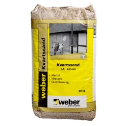 SAINT-GOBAIN WEBER OVNTØRRET SAND 20 KG 0,5-2 MM