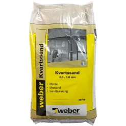 SAINT-GOBAIN WEBER OVNTØRRET SAND 20 KG 0,3-1 MM