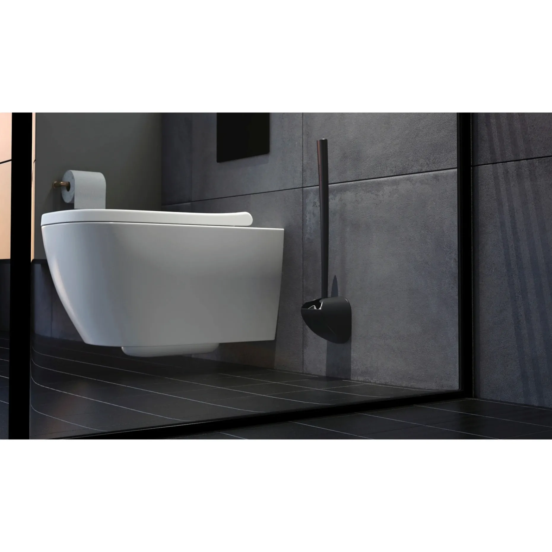 SANIMAID COPENHAGEN TOILETBØRSTE MAT SORT