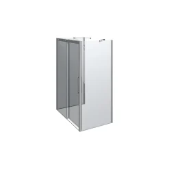 SCANBAD CLASSIC SKYDEDØR KROM/KLAR 140 X 200 X 90 CM