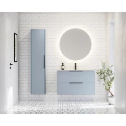 SCANBAD DELTA SPEJL M/ LYS UDEN LYSSTYRING Ø90 CM