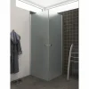 SCANBAD FLEXI MAT ALU PROFIL, 1 STK. BRUSEDØR 69 CM FROSTET GLAS