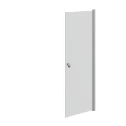 SCANBAD FLEXI MAT ALU PROFIL, 1 STK. BRUSEDØR 69 CM FROSTET GLAS
