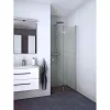 SCANBAD FLEXI MAT ALU PROFIL, 1 STK. FOLDEDØR KLAR GLAS 79 CM