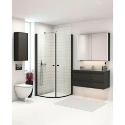 SCANBAD FLEXI SORT PROFIL, 1 STK. BRUSEDØR 74 CM KLART GLAS