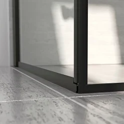 SCANBAD FLEXI SORT PROFIL, 1 STK. BRUSEDØR 74 CM KLART GLAS