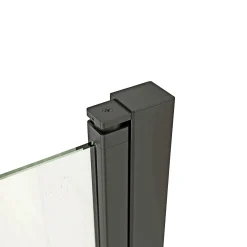 SCANBAD FLEXI SORT PROFIL, 1 STK. FOLDEDØR KLAR GLAS 69 CM