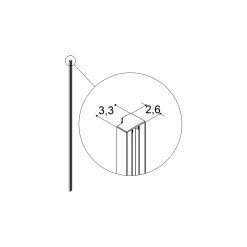 SCANBAD MATCH VÆGPROFIL 2,6 CM