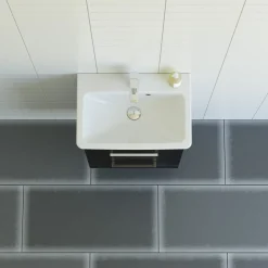 SCANBAD MULTO LOTTO BADMØBEL SORT MED METALSKUFFER 55 CM