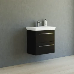 SCANBAD MULTO LOTTO BADMØBEL SORT MED METALSKUFFER 65 CM