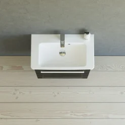 SCANBAD MULTO LOTTO BADMØBEL SORT MED METALSKUFFER 65 CM