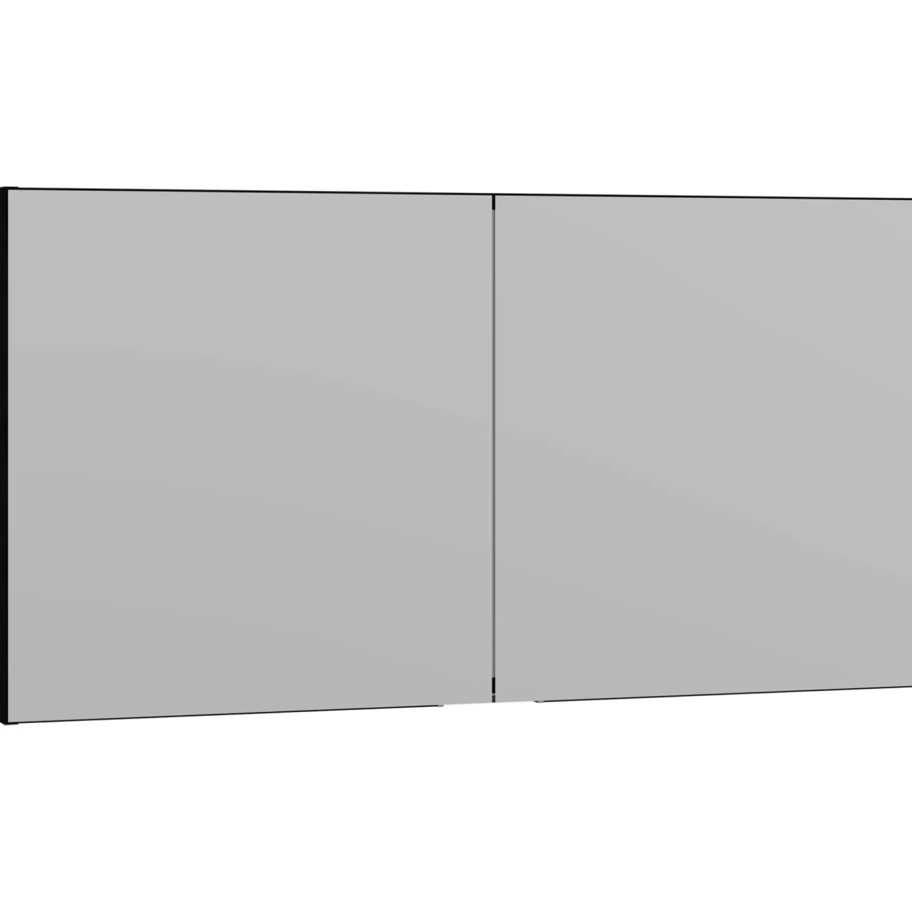 SCANBAD MULTO SPEJLSKAB UDEN LAMPER SORT 120 X 64 CM