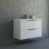 SCANBAD NOW GLAT BADMØBEL MAT SAND 2 SKUFFER 100,2 CM