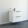 SCANBAD NOW GLAT BADMØBEL HVID MAT 2 SKUFFER 81 CM
