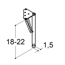 SCANBAD PLAY STØTTEBEN MESSING 1,5 CM