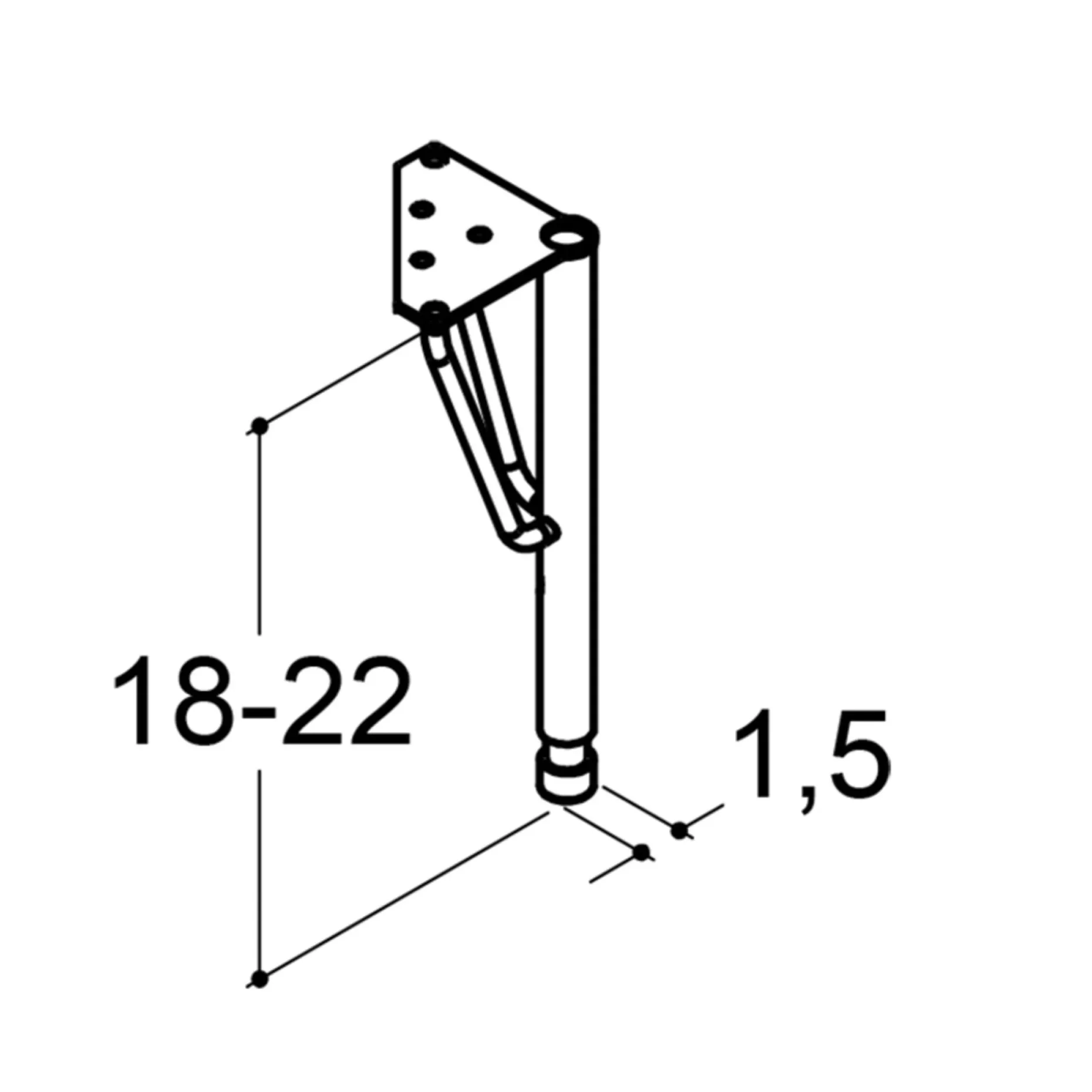SCANBAD PLAY STØTTEBEN MESSING 1,5 CM