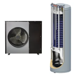 SCANTHERM BLOKHUS 7KW MED COMBITANK L/V VARMEPUMPE