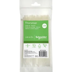 SCHNEIDER ELECTRIC THORSMAN NATUR KABELBINDER 150X3,6 MM 100 STK