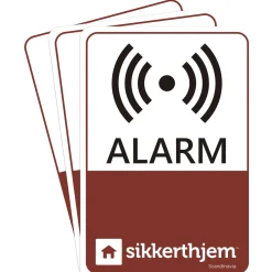 SIKKERTHJEM 3-PAK ALARMMÆRKATER