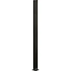 SKAGEN SYSTEMHEGN STOLPE SORT ALUMINIUM 5 X 125 X 5 CM