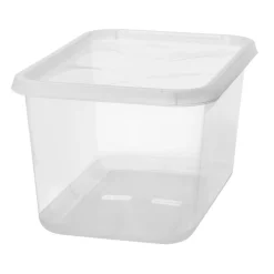 SMARTSTORE BASIC OPBEVARINGSKASSE M. LÅG TRANSPARENT 44 L