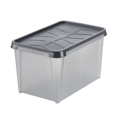 SMARTSTORE DRY 45 OPBEVARINGSKASSE M. LÅG GRÅ 50 L