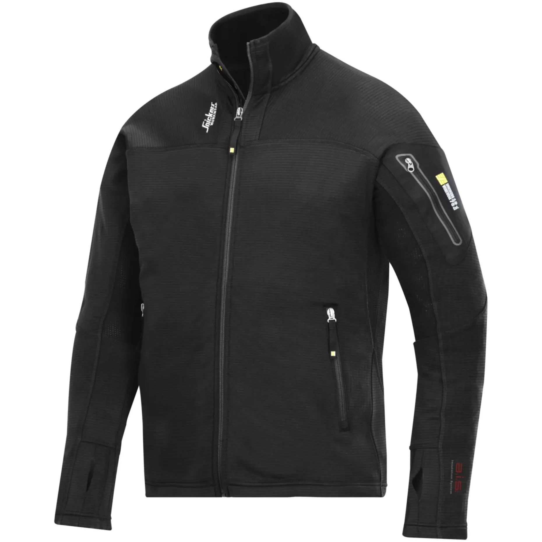 SNICKERS WORKWEAR BODY MAPPING 9438 FLEECEJAKKE M SORT