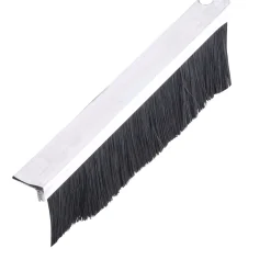 SVALK F-FORM BØRSTETÆTNINGSLISTE 3 METER SORT/SØLV