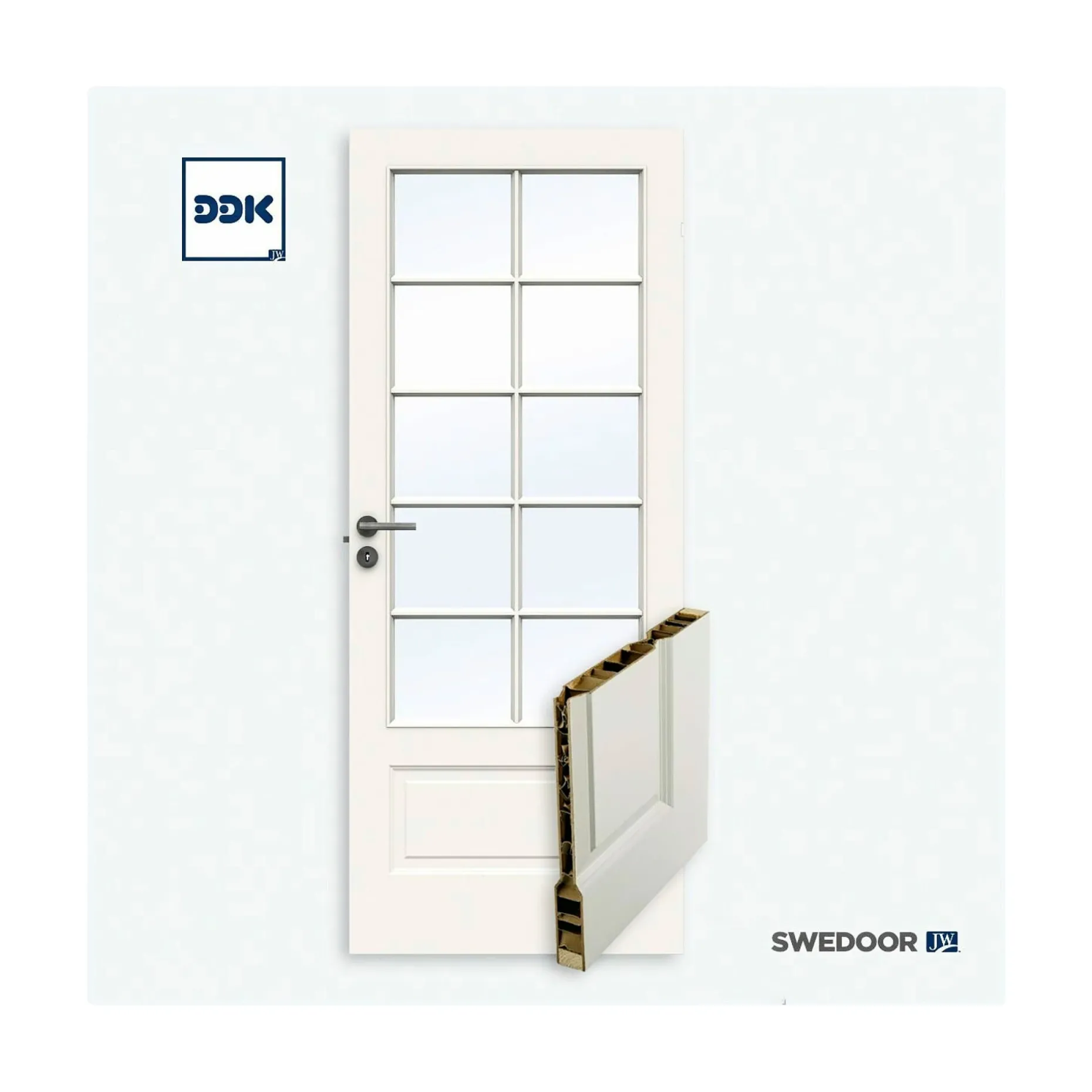 SWEDOOR CLEVER-LINE STYLE SP10 GLASDØR 9X21