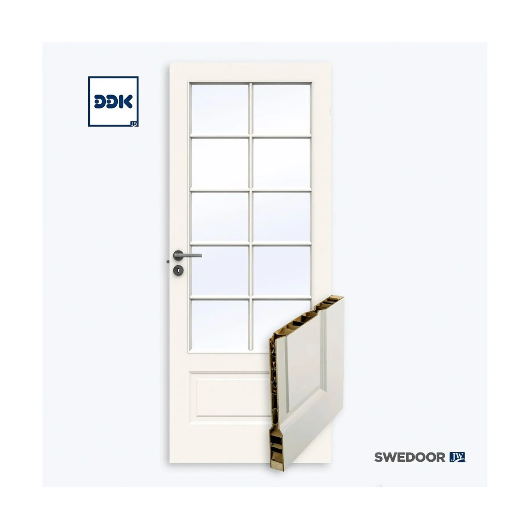 SWEDOOR CLEVER-LINE STYLE SP10 GLASDØR 8X21