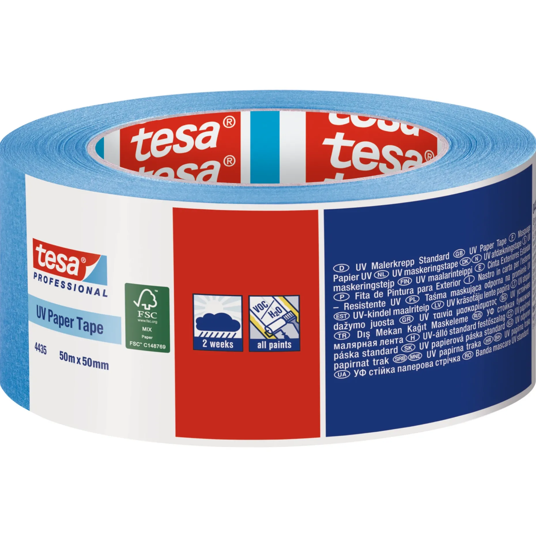TESA OUTDOOR 4435 MALERTAPE 50MX50MM BLÅ