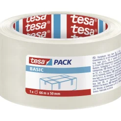 TESA TESAPACK® BASIC EMBALLAGETAPE 66 M X 50 MM TRANSPARENT